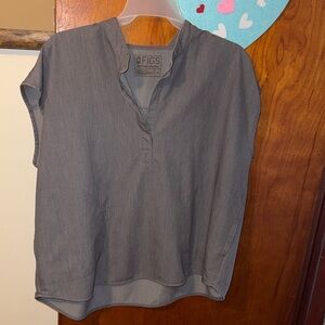 Figs Women's Charcoal Scrub Top